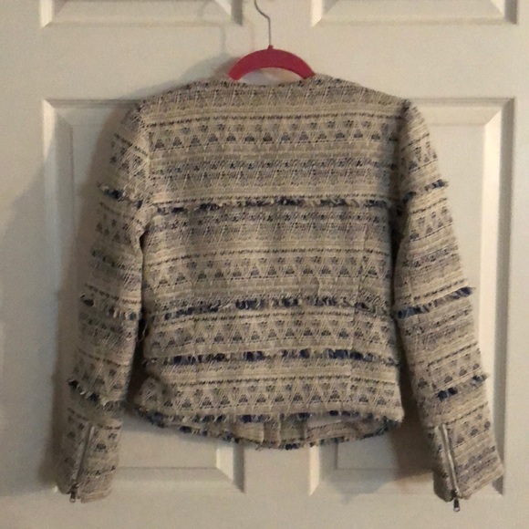 Joie Fringe Tweed Jacket - Picture 3 of 8